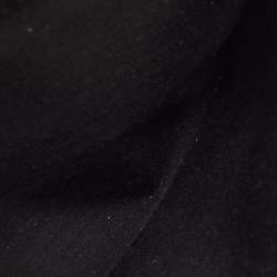 مملوكة مسبقًا حقيبة شانيال قلاب مزدوج 225 كلاسيك 2.55 ريإيشو قماش مبطن أسود