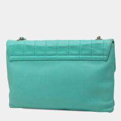 Pre Owned Chanel Blue Chocolate Bar Lambskin Reissue 2.55 Chain Handbag