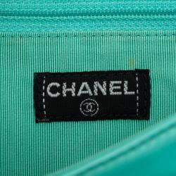 Pre Owned Chanel Blue Chocolate Bar Lambskin Reissue 2.55 Chain Handbag