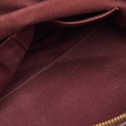 مملوكة مسبقًا Chanel Diamond Embossed Large Burgundy Leather CC Zip Shopping Tote