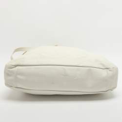 Pre Owned Chanel Rodeo Drive XL White Leather Shoulder Bag