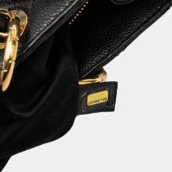 Pre Owned Chanel Black Caviar Grand Shopping Tote