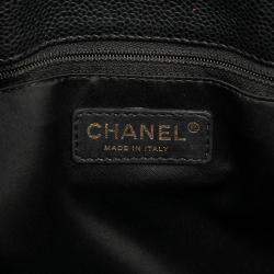 Pre Owned Chanel Black Caviar Grand Shopping Tote