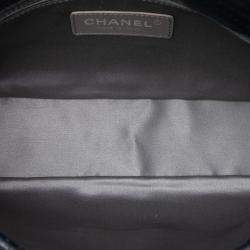 Pre Owned Chanel Black Small Reissue Perforated Calfskin Drill Flap