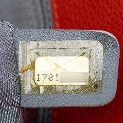 مملوكة مسبقًا حقيبة يد شانيل سيرف جلد عجل صغيرة حمراء