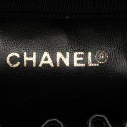 مملوكة مسبقًا حقيبة شانيل فانيتي كافيار CC سوداء