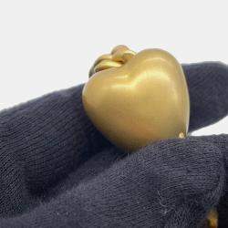 Pre Owned حقيبة شانيل سلسة كروس بودي شعار القلب سي سي ماتيلس جلد كافيار أسود