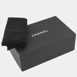 Pre Owned حقيبة شانيل سلسة كروس بودي شعار القلب سي سي ماتيلس جلد كافيار أسود