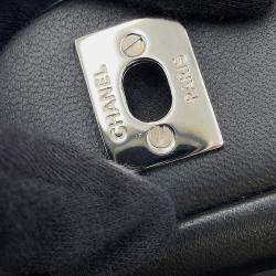 Pre Owned Chanel Matelasse Ultra Stich Chain Shoulder Bag Black Leather