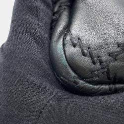 Pre Owned Chanel Matelasse Ultra Stich Chain Shoulder Bag Black Leather