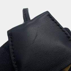 مملوكة مسبقًا Chanel Cc Figley Shoulder Navy/Black Caviar Leather