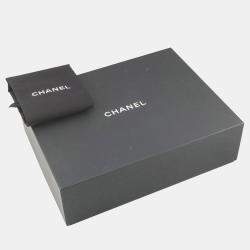 Pre Owned Chanel Matelasse Ribbon Bow Bag 2Way Handbag Black Lambskin