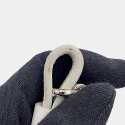 Pre Owned حقيبة شانيل نيو إكزكيتيف ٢ واي جلد أبيض حجم صغير