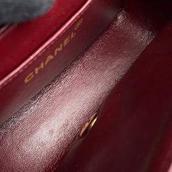 Pre Owned Chanel Diana Chain shoulder Bag Black Lambskin Size 22