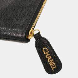 Pre Owned Chanel Black Calfskin Clutch Bag