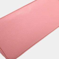 مملوكة مسبقًا حقيبة يد شانيل ميداليون جلد عجل وردي