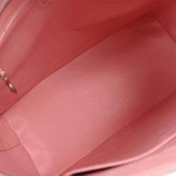 مملوكة مسبقًا حقيبة يد شانيل ميداليون جلد عجل وردي