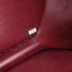 Pre Owned حقيبة كتف شانيل شريط قفل صغير جلد حمل سوداء