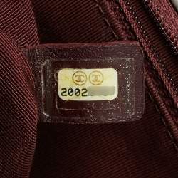 Pre Owned حقيبة شانيل بوي نيو جلد متعرج وردية بقلاب متوسطة