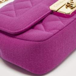 مملوكة مسبقًا Chanel Chic With Me Mini Pink Quilted Jersey Flap Bag