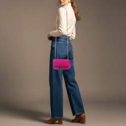 مملوكة مسبقًا Chanel Chic With Me Mini Pink Quilted Jersey Flap Bag