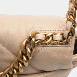 Pre Owned Chanel Brown Medium Lambskin 19 Flap