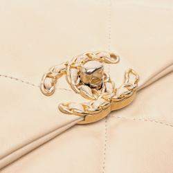 Pre Owned Chanel Brown Medium Lambskin 19 Flap