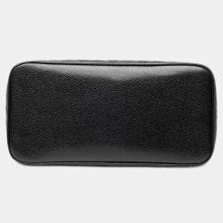 Pre Owned حقيبة شانيل مداليون توت جلد مبطن أسود