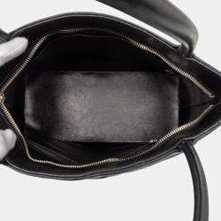 Pre Owned حقيبة شانيل مداليون توت جلد مبطن أسود