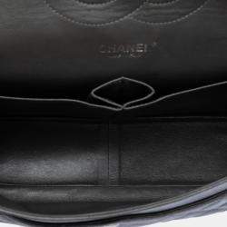 Pre Owned Chanel Black Jumbo Classic Caviar Double Flap