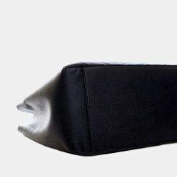 Pre Owned حقيبة يد شانيل تسوق كافيار كبيرة سوداء