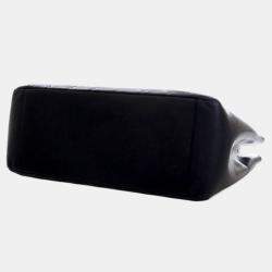 Pre Owned حقيبة يد شانيل تسوق كافيار كبيرة سوداء