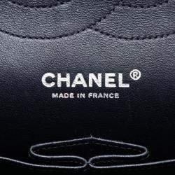 Pre Owned Chanel Black Jumbo Classic Lambskin Double Flap