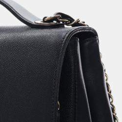 مملوكة مسبقًا Chanel Black Medium Caviar Business Affinity Top Handle Bag