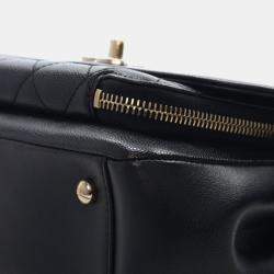 مملوكة مسبقًا Chanel Black Medium Caviar Business Affinity Top Handle Bag