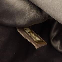 Pre Owned حقيبة شانيل مكعب ثلجي فضي بار مبطن بي في سي وجلد معدني قلاب