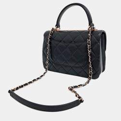 Pre Owned Chanel Black Leather Trendy CC Small