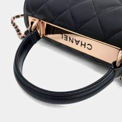 Pre Owned Chanel Black Leather Trendy CC Small