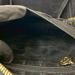 Pre Owned Chanel Black CC Caviar Vanity Case