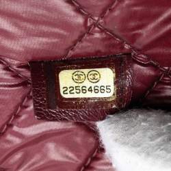 Pre Owned حقيبة كلتش شانيل كيس مدموزيل O جلد غنم مبطنة زرقاء كبيرة