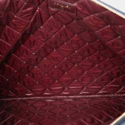 Pre Owned حقيبة كلتش شانيل كيس مدموزيل O جلد غنم مبطنة زرقاء كبيرة