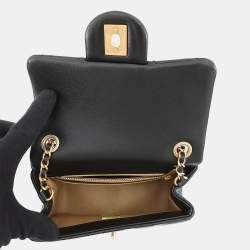 مملوكة مسبقًا Chanel Matelasse Black Lambskin Mini Chain shoulder Bag