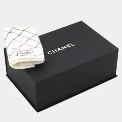 Pre Owned حقيبة كتف شانيل ماتلاس أسود كافيار جلد رفرف مزدوج سلسلة حجم 25