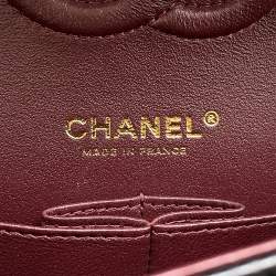 Pre Owned حقيبة كتف شانيل ماتلاس أسود كافيار جلد رفرف مزدوج سلسلة حجم 25