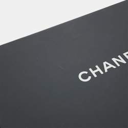 Pre Owned حقيبة كتف شانيل ماتلاس أسود كافيار جلد رفرف مزدوج سلسلة حجم 25