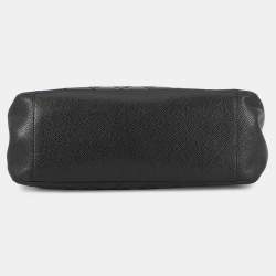 Pre Owned Chanel GST Chain Tote Bag Black Caviar Leather