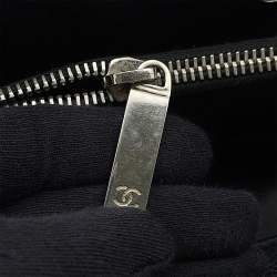 Pre Owned Chanel GST Chain Tote Bag Black Caviar Leather