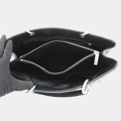 Pre Owned Chanel GST Chain Tote Bag Black Caviar Leather