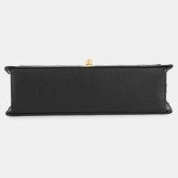 Pre Owned Chanel Matelasse Single Flap 25 Black Caviar Leather Shoulder Bag