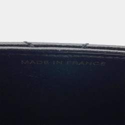 Pre Owned Chanel Matelasse Single Flap 25 Black Caviar Leather Shoulder Bag